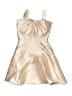 Rare Editions 100% Polyester Metallic Tan Dress Size 12 - photo 1