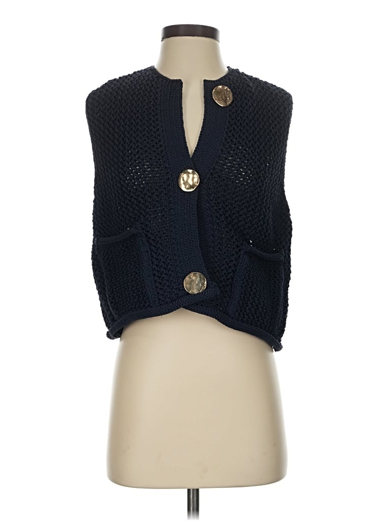 Pre-owned Zara Sweater Vest In Blue