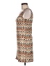Soprano 100% Polyester Chevron-herringbone Tan Casual Dress Size M - photo 5