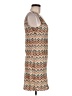 Soprano 100% Polyester Chevron-herringbone Tan Casual Dress Size M - photo 4