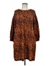 Versona Animal Print Brown Casual Dress Size M - photo 1