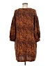 Versona Animal Print Brown Casual Dress Size M - photo 2