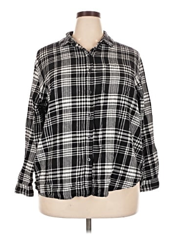 Gap 3/4 Sleeve Button-Down Shirt (view 1)
