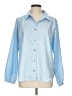 Kut from the Kloth Stripes Blue Long Sleeve Button-Down Shirt Size L - photo 1