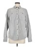 L.L.Bean 100% Cotton Chevron-herringbone Gray Long Sleeve Button-Down Shirt Size M - photo 1