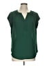 Fun2Fun 100% Polyester Green Short Sleeve Blouse Size L - photo 1