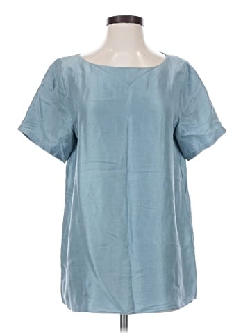 Eileen Fisher Short Sleeve Silk Top (view 1)