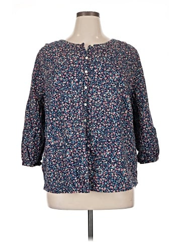 St. John's Bay 3/4 Sleeve Button-Down Shirt (view 1)