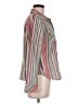 IZOD Stripes Pink Long Sleeve Blouse Size M - photo 4