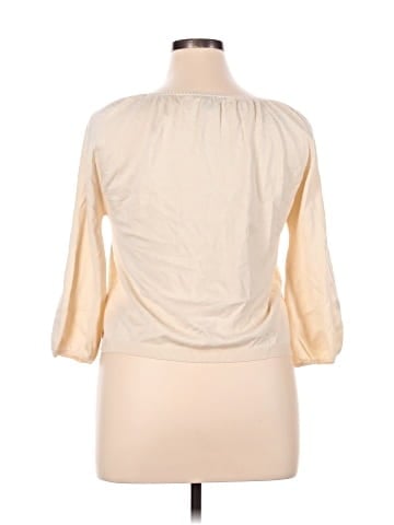 August Silk 3/4 Sleeve Blouse (view 2)