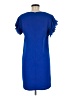 CeCe 100% Polyester Solid Blue Casual Dress Size 6 - photo 2