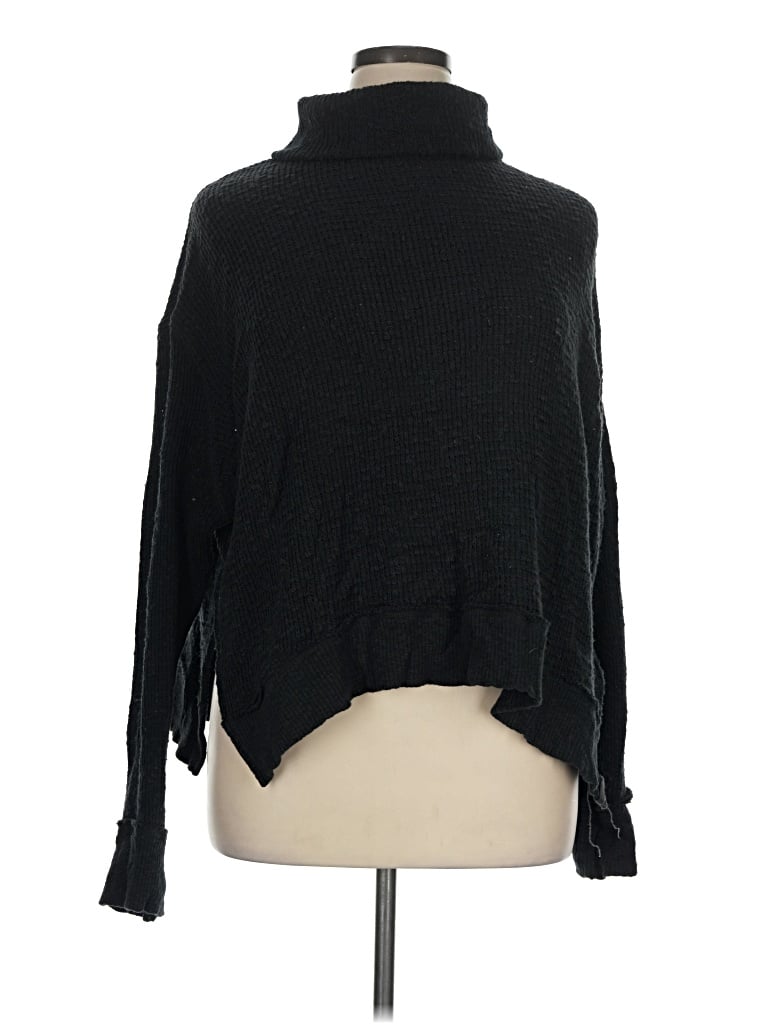 Pre-owned We The Free Turtleneck Sweater In Black