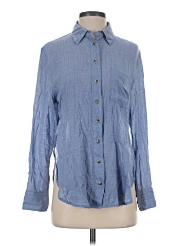 Free People Long Sleeve Button-Down Shirt (view 1)