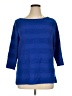 St. John's Bay Blue 3/4 Sleeve Top Size 1X - photo 1