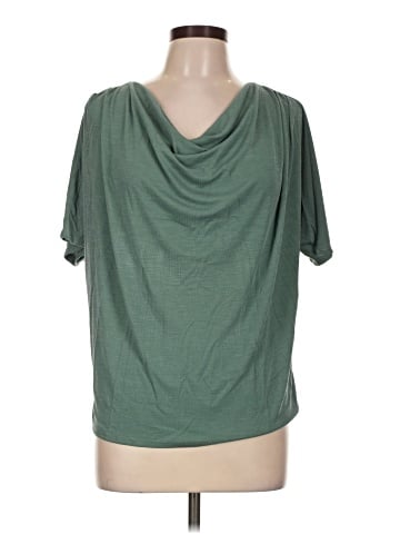 Green Envelope Short Sleeve Top (view 1)