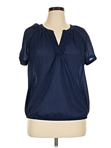 St. John's Bay Short Sleeve Blouse (view 1)