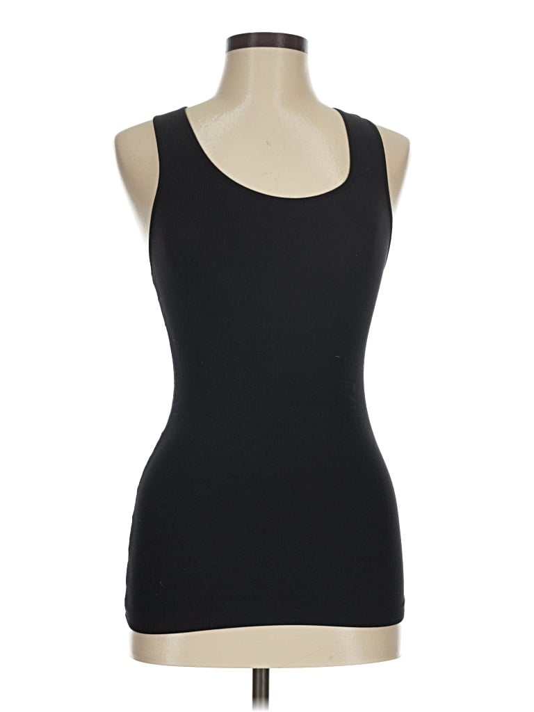 Pre-owned Poof Tank Top Black Strapless Neckline Tops