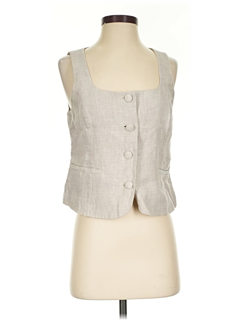 Pre-owned Jcrew Vest In Gray