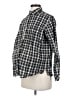 Hatch 100% Cotton Checkered-gingham Black Long Sleeve Button-Down Shirt Size Sm Maternity (1) - photo 1
