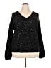 Ann Taylor LOFT Stars Black Pullover Sweater Size XXL - photo 1