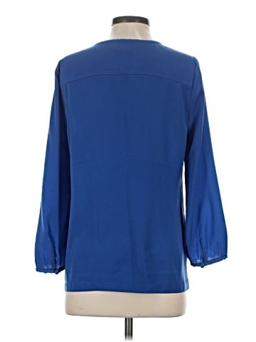 J.Crew Factory Store 3/4 Sleeve Blouse (view 2)