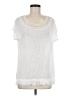 Cato White Short Sleeve Top Size M - photo 1