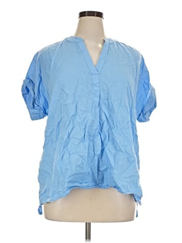 St. John's Bay Short Sleeve Blouse (view 1)