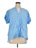 St. John's Bay Blue Short Sleeve Blouse Size 1X - photo 1