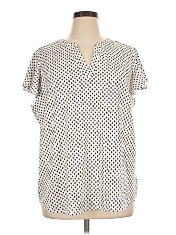 Adrianna Papell Short Sleeve Blouse (view 1)