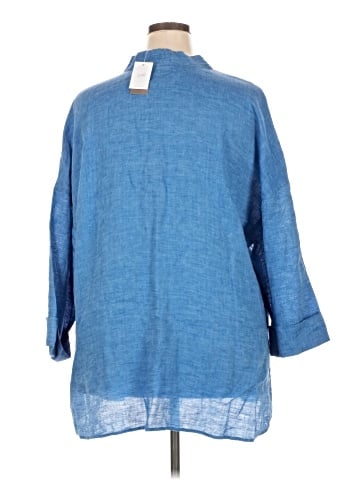 Purejill 3/4 Sleeve Button-Down Shirt (view 2)