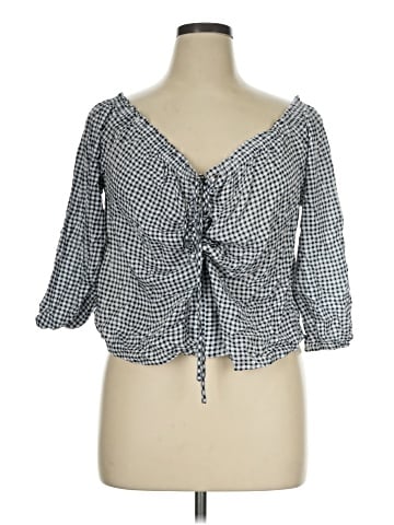 FASHION TO FIGURE 3/4 Sleeve Blouse (view 1)