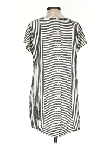 Madewell Stripe-Play Button-Back Tee Dress (view 2)