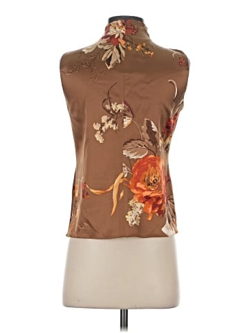 Ellen Tracy Sleeveless Silk Top (view 2)