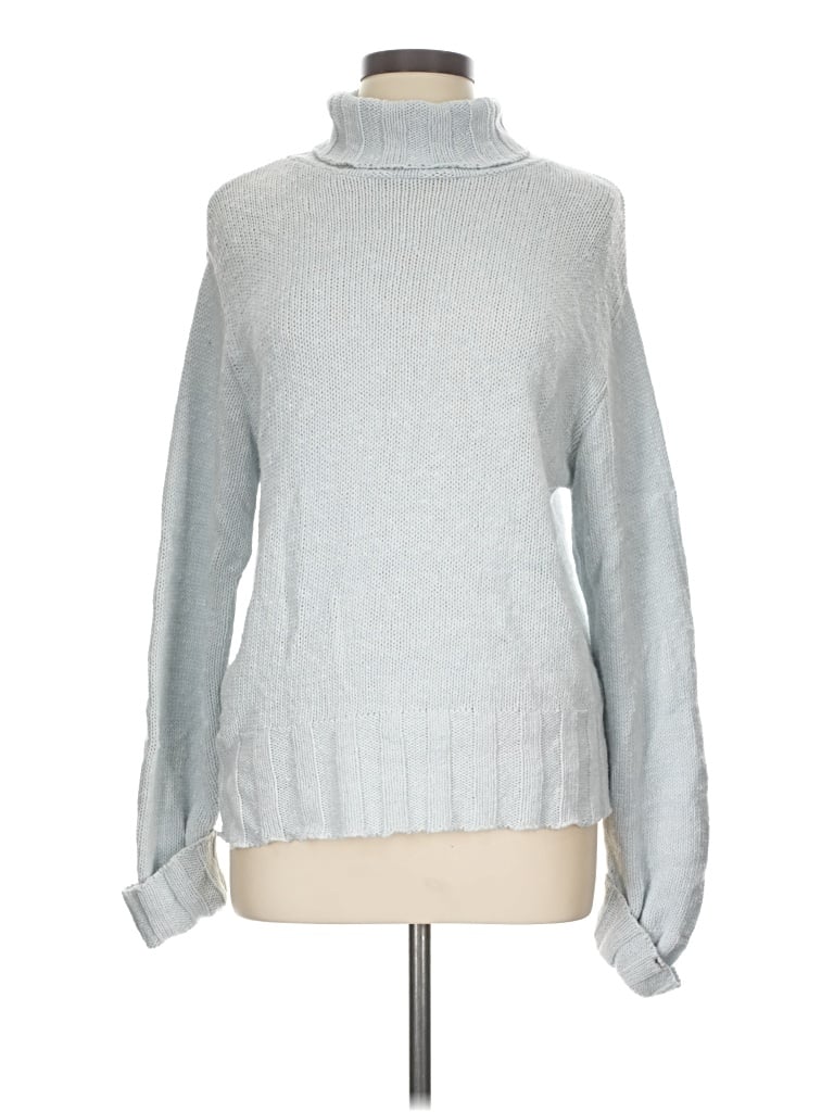Pre-owned Coldwater Creek Turtleneck Sweater In Gray