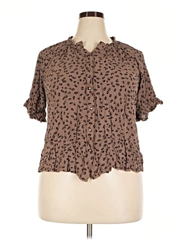 Bobeau Short Sleeve Blouse (view 1)