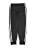 Adidas 100% Polyester Black Gray Track Pants Size 6 - photo 2