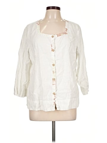 Hot Cotton 3/4 Sleeve Blouse (view 1)