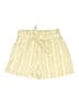 ShoSho 100% Polyester Stripes Yellow Shorts Size L - photo 1