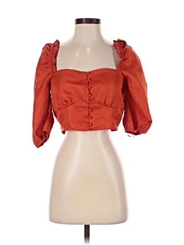 Missguided 3/4 Sleeve Blouse (view 1)