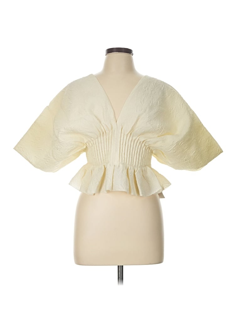 Sea New York Short Sleeve Blouse In Neutral