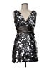 Forever 21 Metallic Silver Cocktail Dress Size M - photo 1