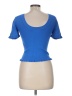 Sandro Blue Short Sleeve Top Size Med (2) - photo 2