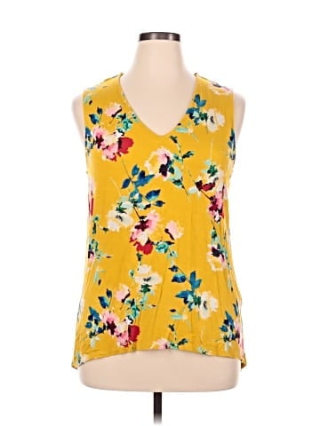 Rose + Olive Sleeveless Blouse (view 1)