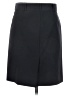 BCBGMAXAZRIA Solid Black Formal Skirt Size 0 - photo 2