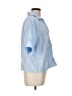 FRAME 100% Cotton Blue Short Sleeve Blouse Size L - photo 4