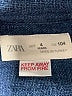 Zara Blue Short Sleeve Button-Down Shirt Size 4 - photo 3