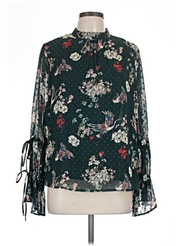 Kensie Long Sleeve Blouse (view 1)