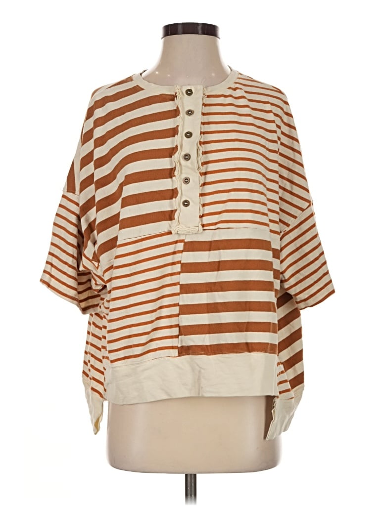 Pre-owned Three Bird Nest Poncho In Tan