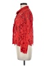 Milly 100% Polyester Red 3/4 Sleeve Blouse Size M - photo 5