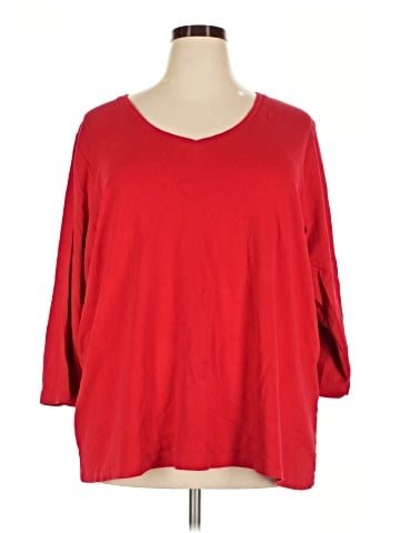 St. John's Bay 3/4 Sleeve T-Shirt (view 1)